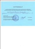 Сертификат за участие в работе III сероссийской научно - практической конференции "ОТСМ - РТВ - ТРИЗ в образовательном процессе ДОО"